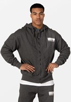 Classic Hoodie Zippé Oversize - Gris Foncé - S