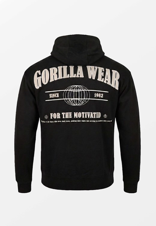 Scofield Zipped Hoodie Black