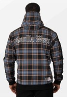 Kenton Zipped Jacket Black/Blue