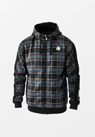 Kenton Zipped Jacket Black/Blue