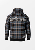 Kenton Zipped Jacket Black/Blue