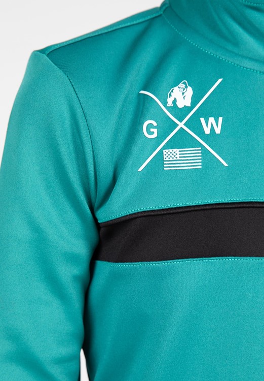 Vernon KIDS Track Jacket Teal Green