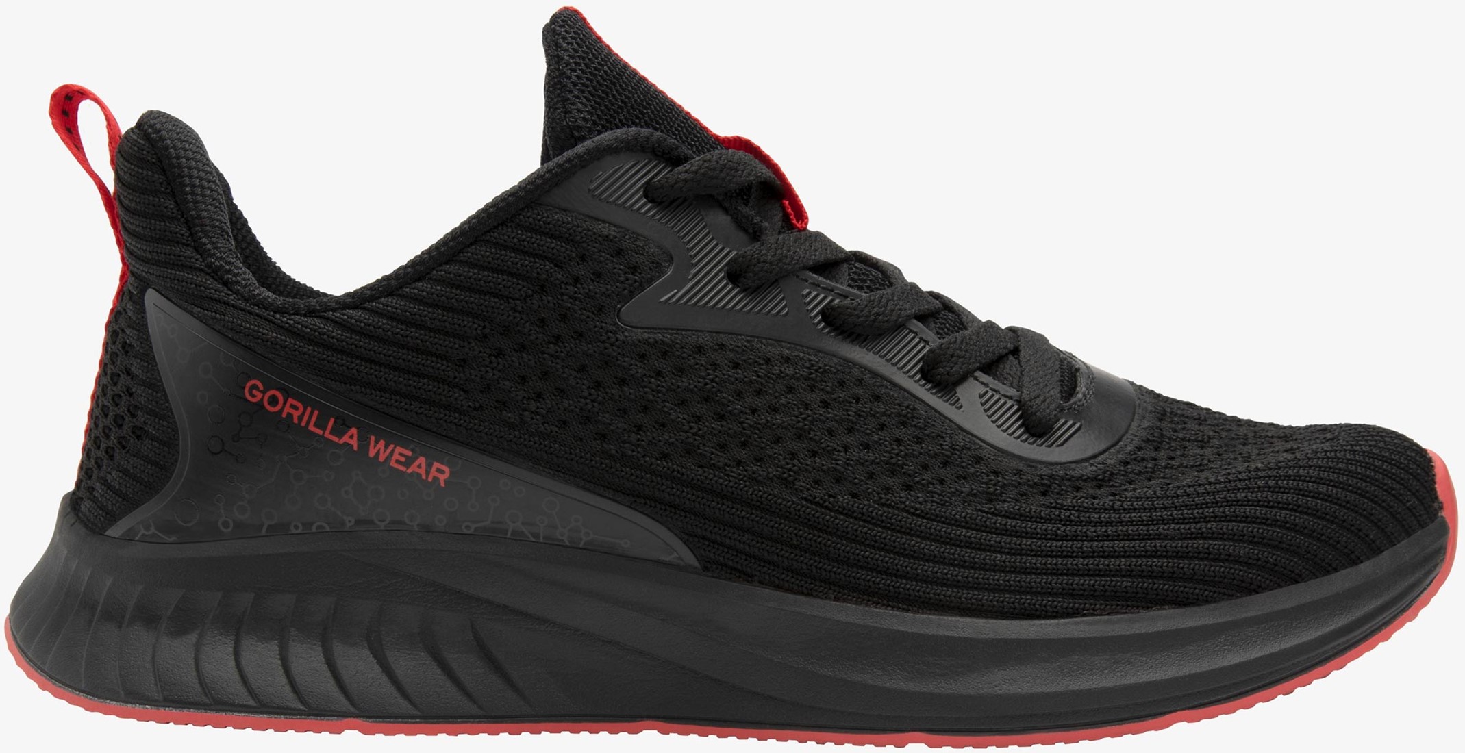 Black and red gym shoes 2025