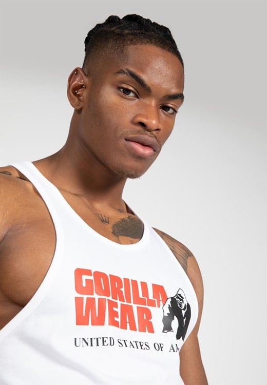 Classic Tank Top White Close Up