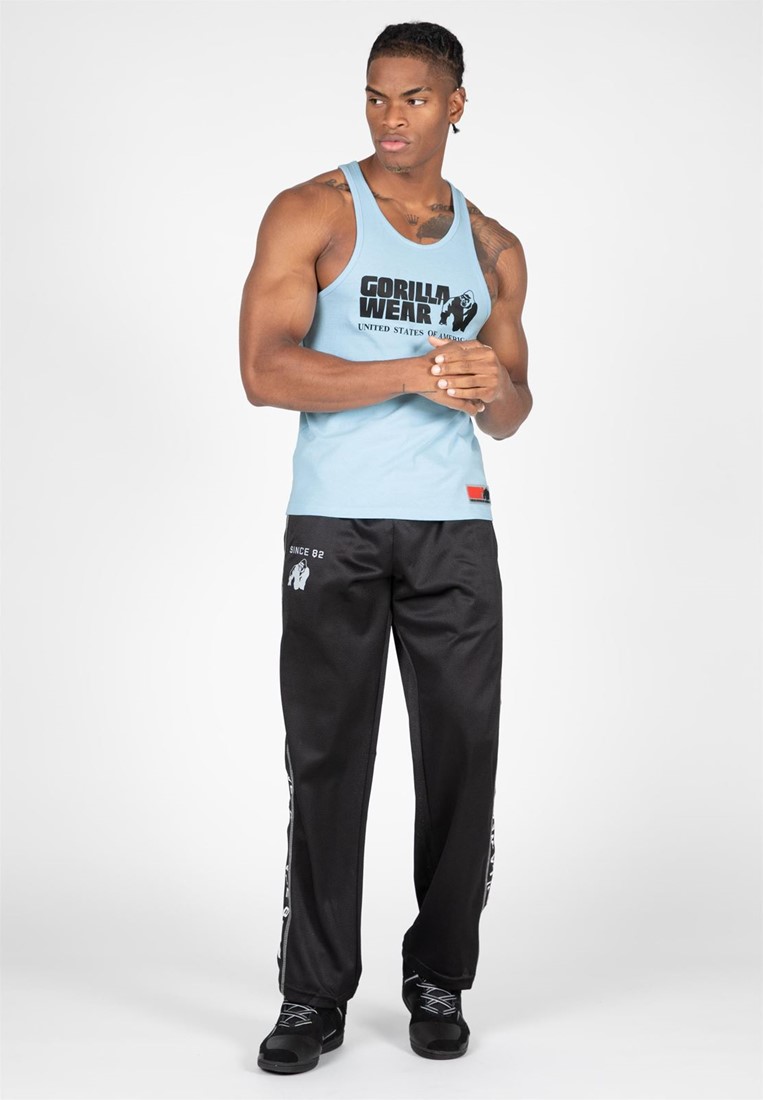 Gorilla Wear - Stripe Stretch Tank Top - Blue – Numbskullz Fitness &  Survival