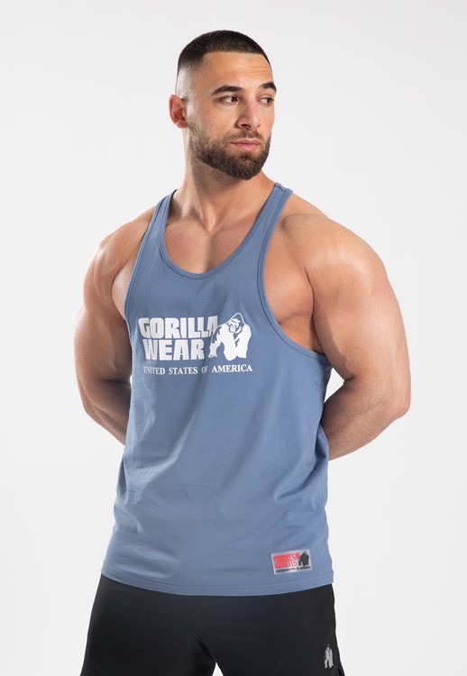 Camiseta Sin Mangas Clasica - Azul Coronet - S