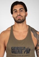 Classic Tank Top Army Green Close Up
