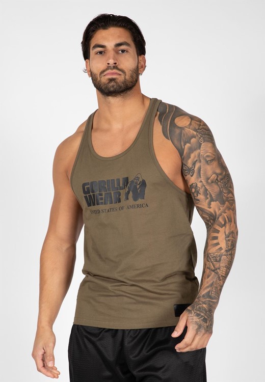 Camiseta Sin Mangas Clasica - Verde Oliva - S 