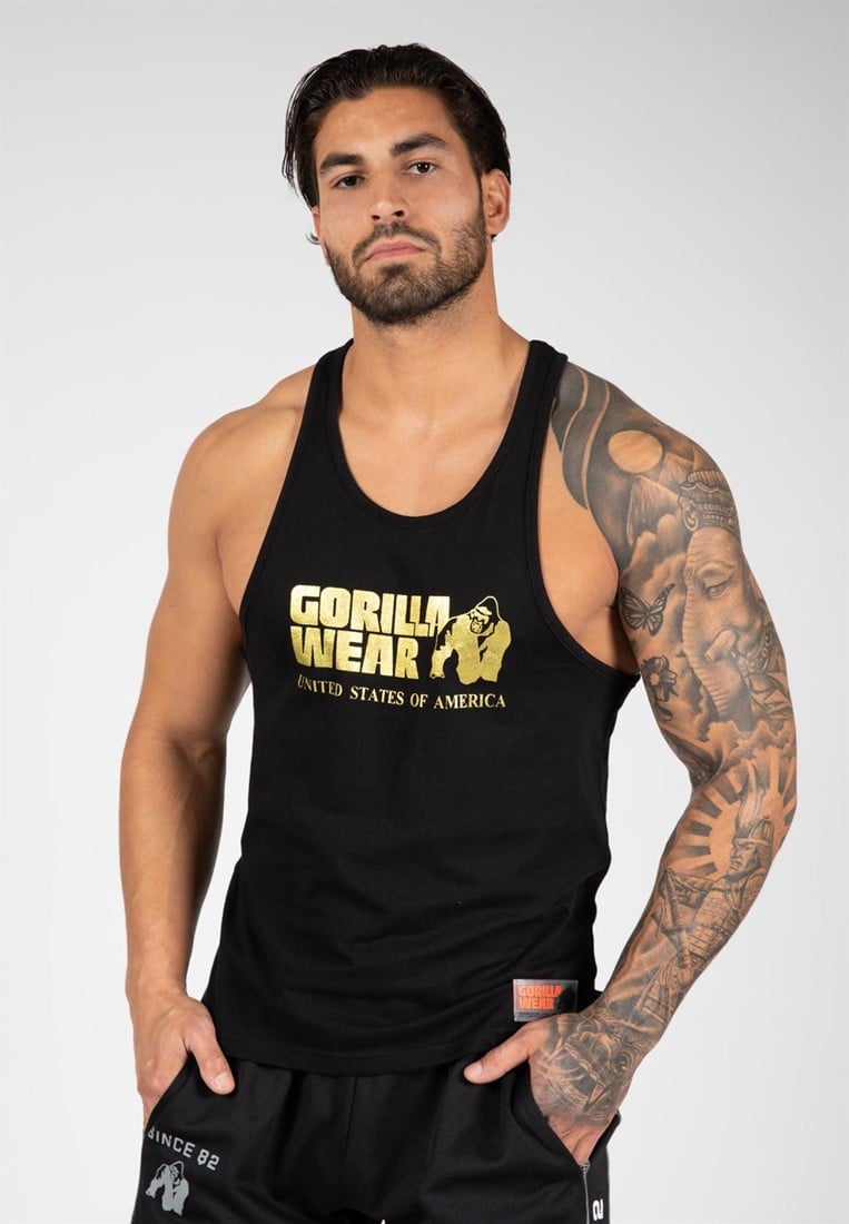 Classic Tank Top - Gold - L Gorilla Wear