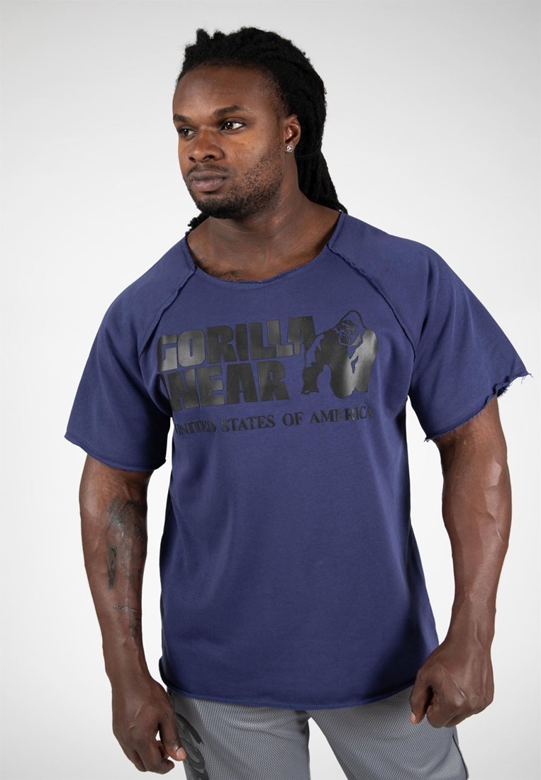 Classic Workout Top - Navy - L/XL Gorilla Wear