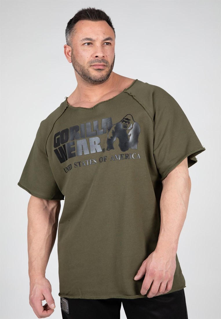 Classic Workout Top - Army Green - L/XL Gorilla Wear