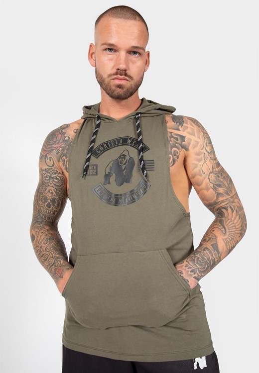 Lawrence Tank Top Army Green Uitgelicht