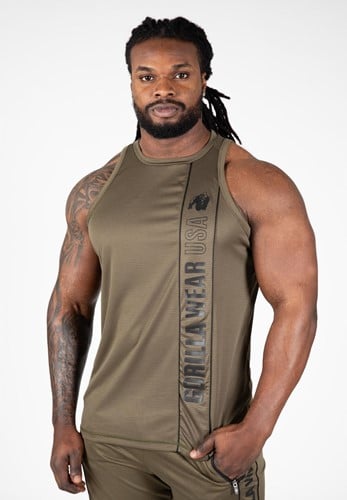 Branson Tank Top - Army Green/Black