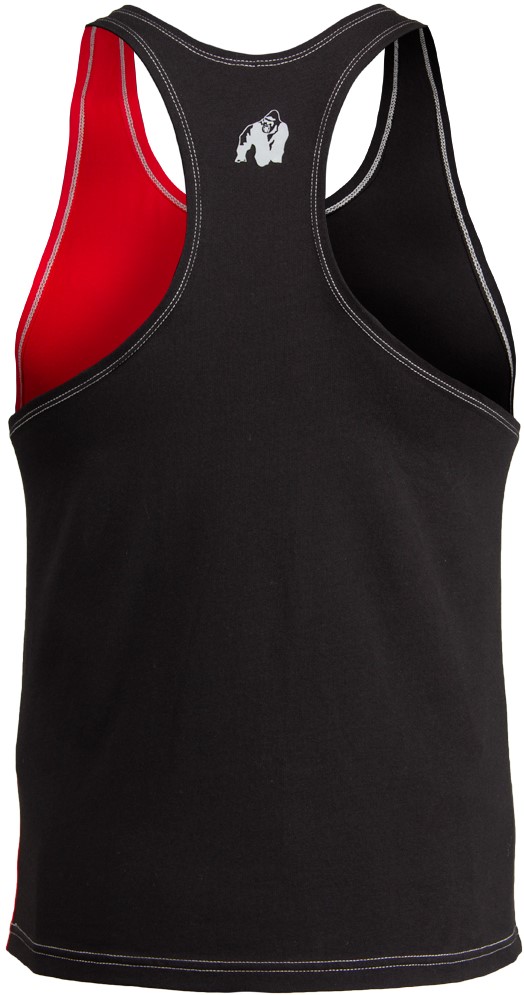 Sterling Stringer Tank Top Black/Red Gorilla Wear