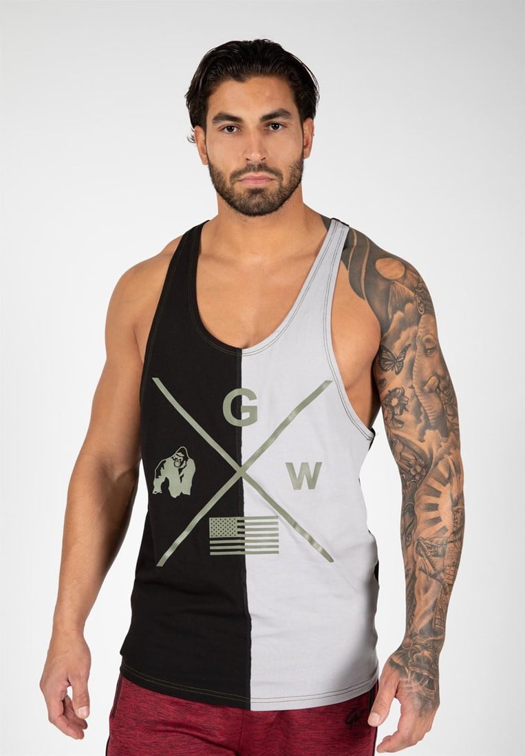 Sterling Stringer Tank Top - Black/Gray