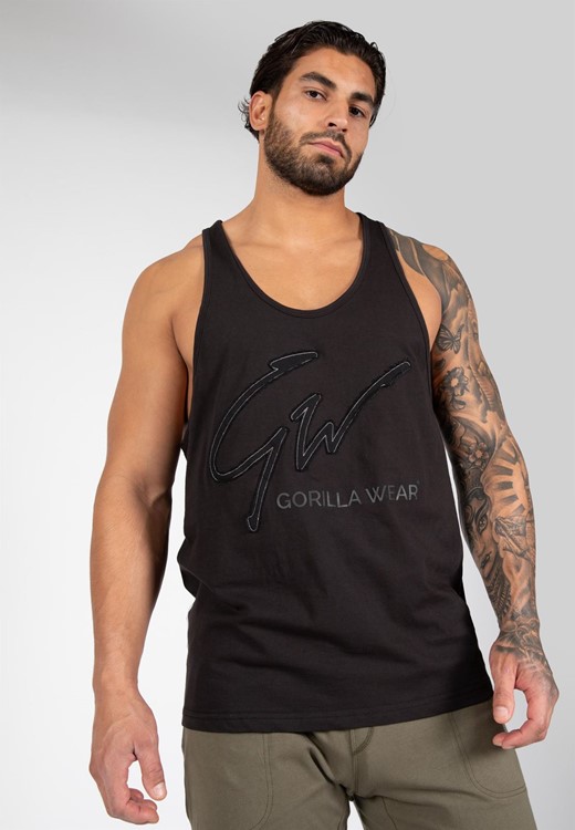 Evansville Tank Top Black Uitgelicht