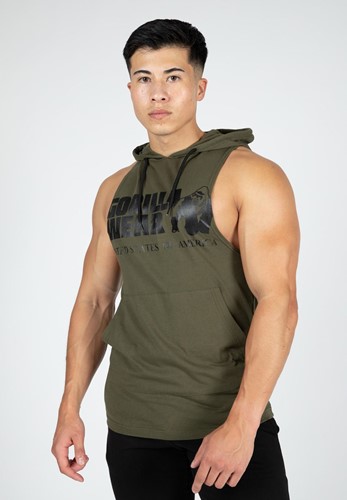 Rogers Camiseta Sin Mangas Con Capucha - Verde Oliva