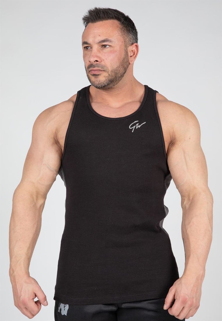 Richmond Rib Tank Top - Black/Gray - 2XL/3XL