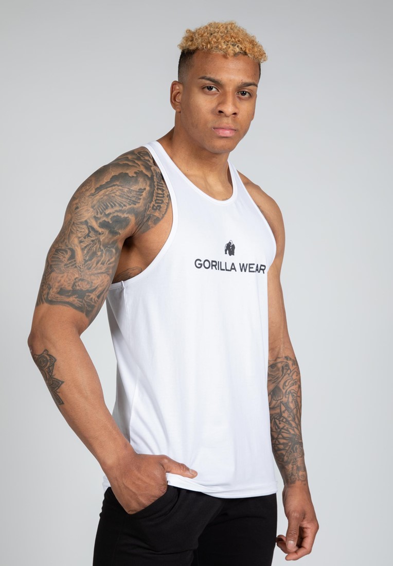 White stringer on sale tank top