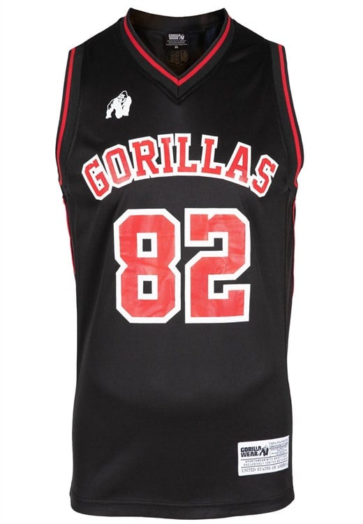 San Mateo Jersey Tank Top Black/Red