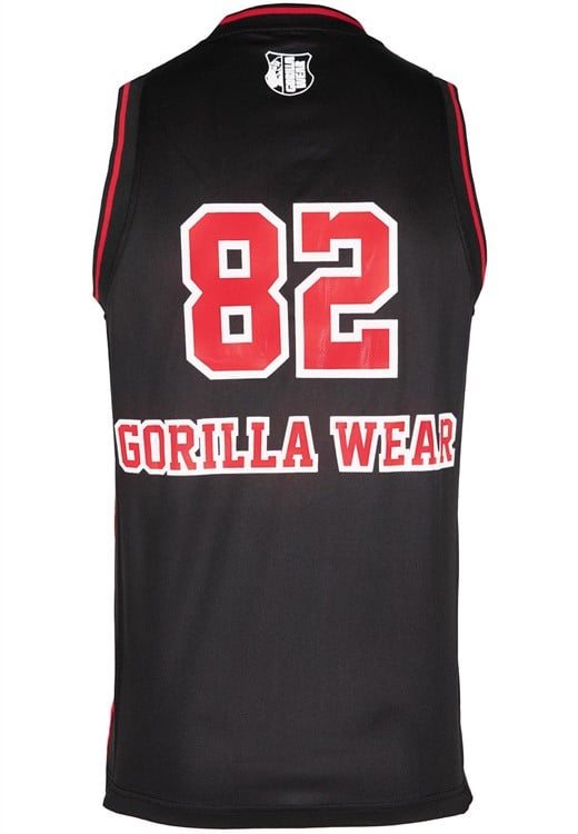San Mateo Jersey Tank Top Black/Red