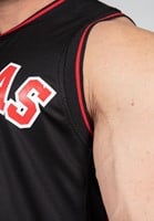 San Mateo Jersey Tank Top Black/Red