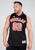 San Mateo Jersey Tank Top - Black/Red - S