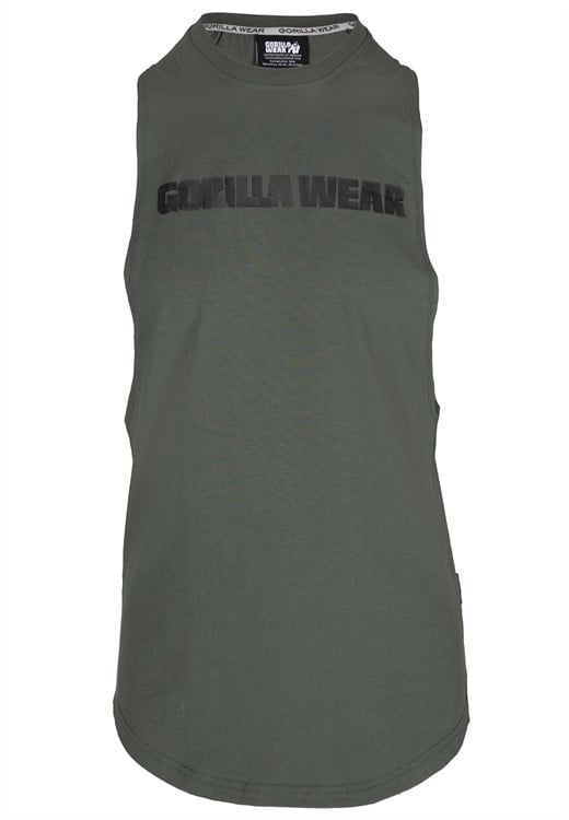 Milo Drop Armhole Tank Top Green