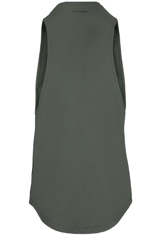 Milo Drop Armhole Tank Top Green