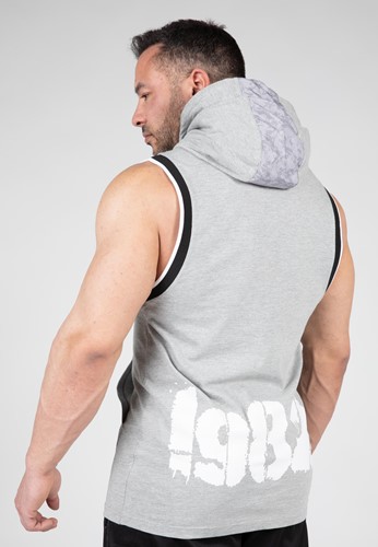 Loretto Camiseta Sin Mangas Con Capucha - Gris Melange