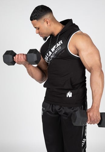 Loretto Tanktop met Capuchon - Zwart