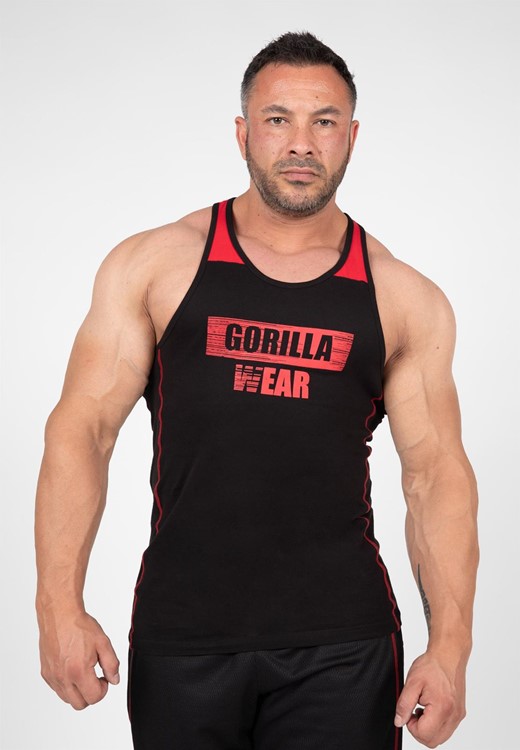 Wallace Tanktop - Zwart/Rood - S