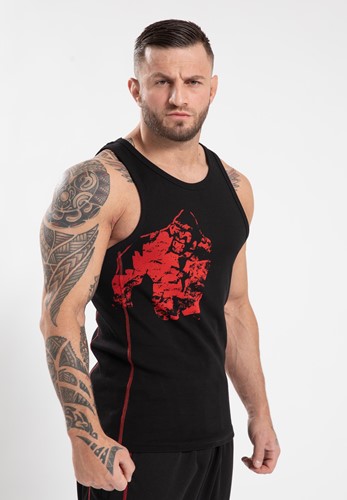 Monterey Camiseta Sin Mangas - Negro/Rojo