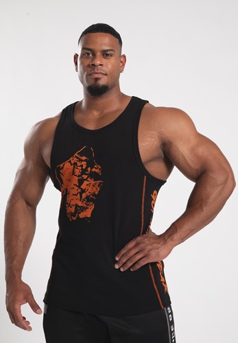 Monterey Camiseta Sin Mangas - Negro/Naranja
