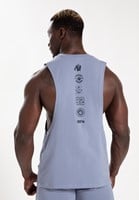 Lopez Drop Armhole Tank Top - Stonewash Blue