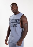 Lopez Drop Armhole Tanktop - Stonewash Blau - S