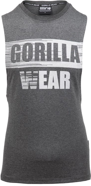 Lopez Drop Armhole Tank Top - Gray