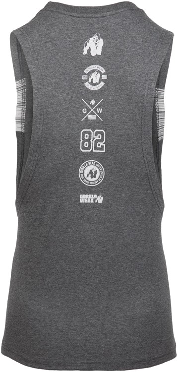 Lopez Drop Armhole Tank Top - Gray