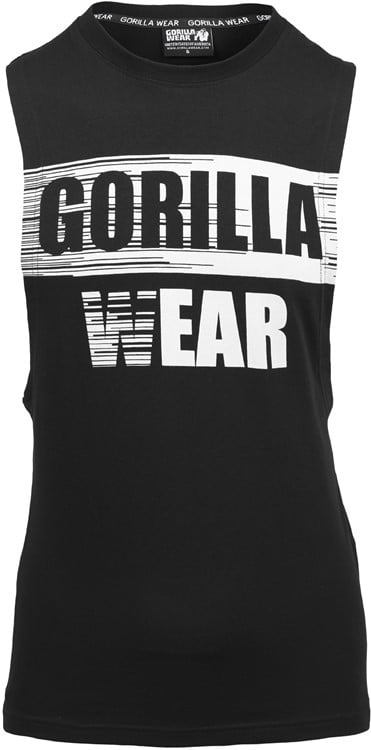 Lopez Drop Armhole Tank Top - Black