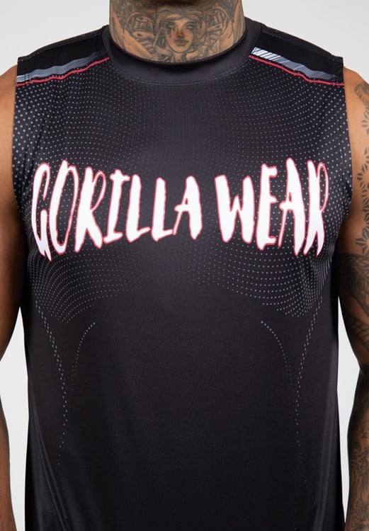 Clayton Tank Top - Black/Red
