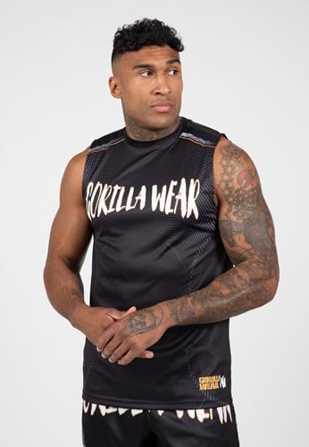 Clayton Tank Top - Black/Gold