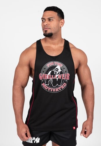Casper Tanktop - Zwart/Rood