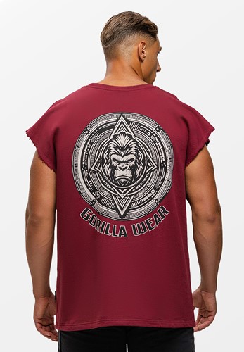 Bouse Camiseta Sin Mangas Cut Off - Burdeos
