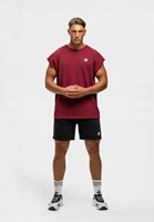 Bouse Cut Off Tank Top Burgundy