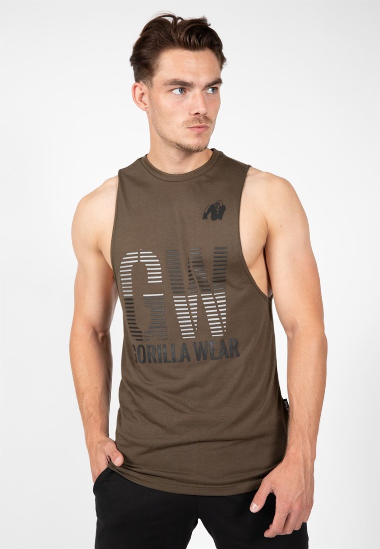Dakota Sleeveless T-shirt - Army Green 