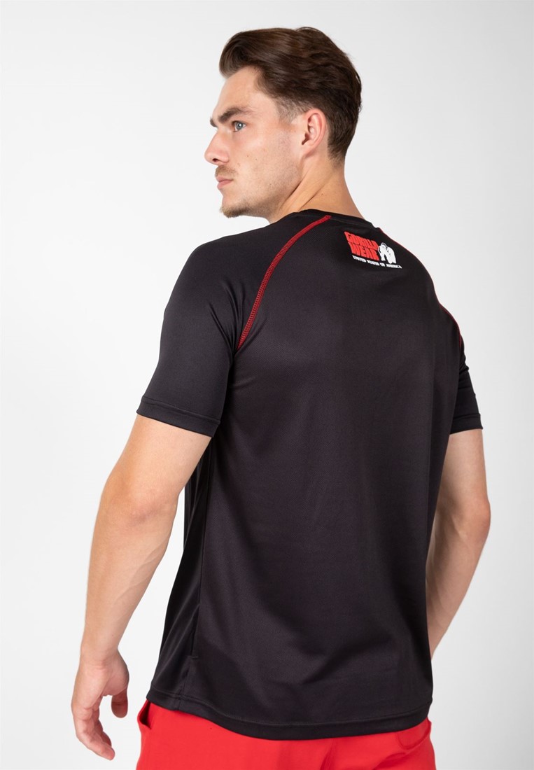 Performance T-Shirt - Black/Red - 3XL Gorilla Wear
