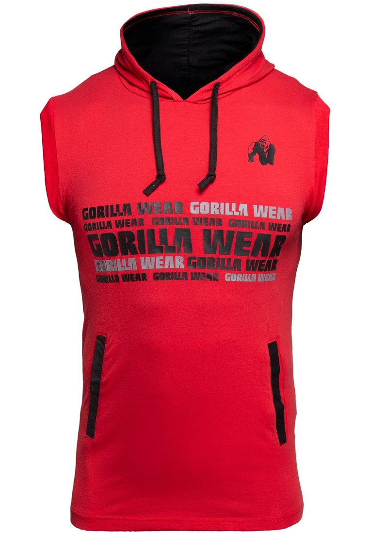 Red hooded t shirt outlet