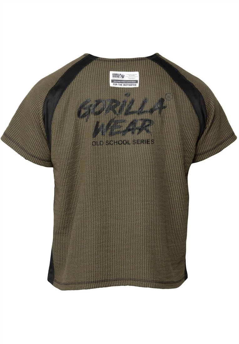 Gorilla Wear - Texas T Shirt Army Green, SHOP GYM CLOTHES, BODYBUILDING  SHOES