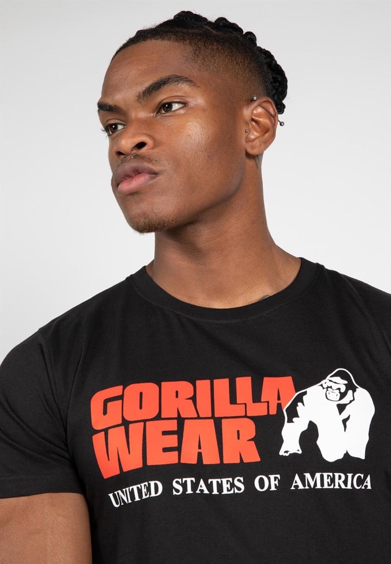 Stretch Tee by Gorilla wear, Colour: Black 