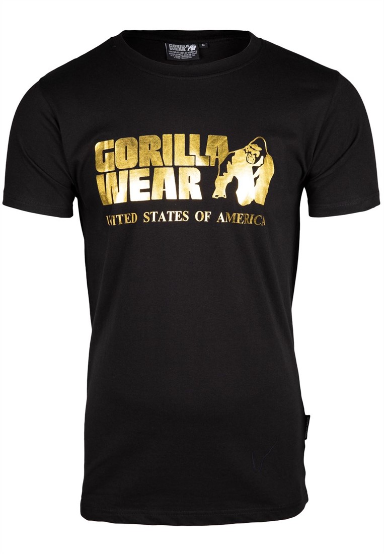Classic T-shirt - Black/Gold Gorilla Wear